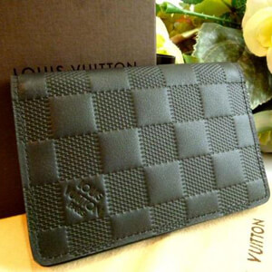 新品ルイヴィトン財布コピー ダミエアンフィニ カードケース 黒オニキス N63012