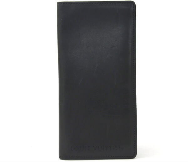 ルイヴィトン スーパーコピー ノマド キュイール ベキア二つ折り 札入れ M85014 レザー革 長財布 ブラック 黒