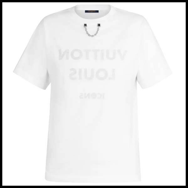 ルイヴィトン Tシャツ スーパーコピー ブラック ホワイト 1A5TRO