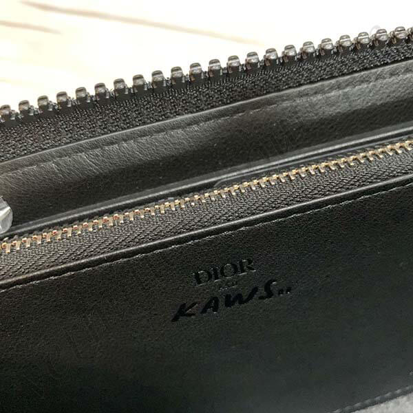 ディオール × KAWS BEE ロゴ 長財布 コピー ブラック