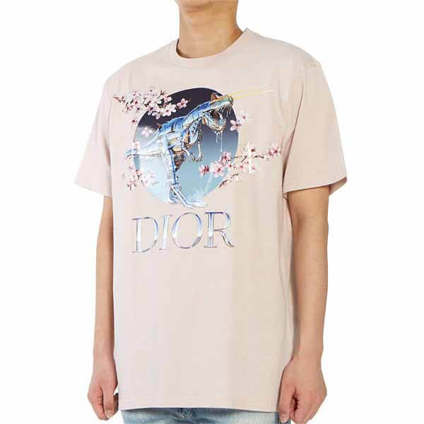 入手困難品！ディオール x Sorayama ロゴプリント Tシャツスーパーコピー☆2色