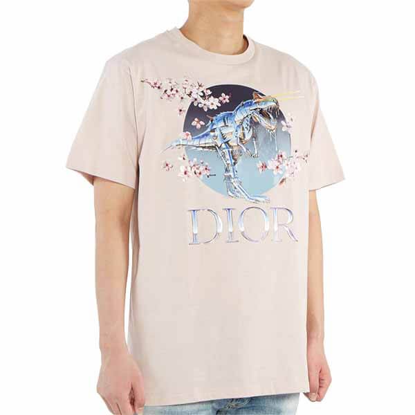 入手困難品！ディオール x Sorayama ロゴプリント Tシャツスーパーコピー☆2色