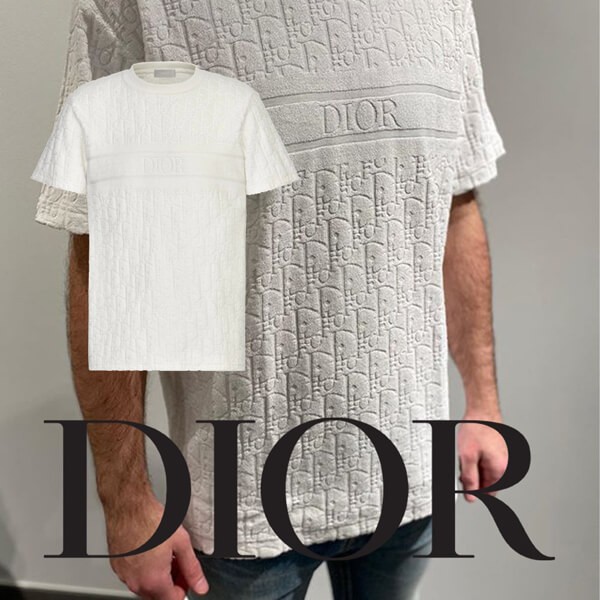 ディオール Tシャツ コピー ロゴバンド コットン製 半袖*2カラー