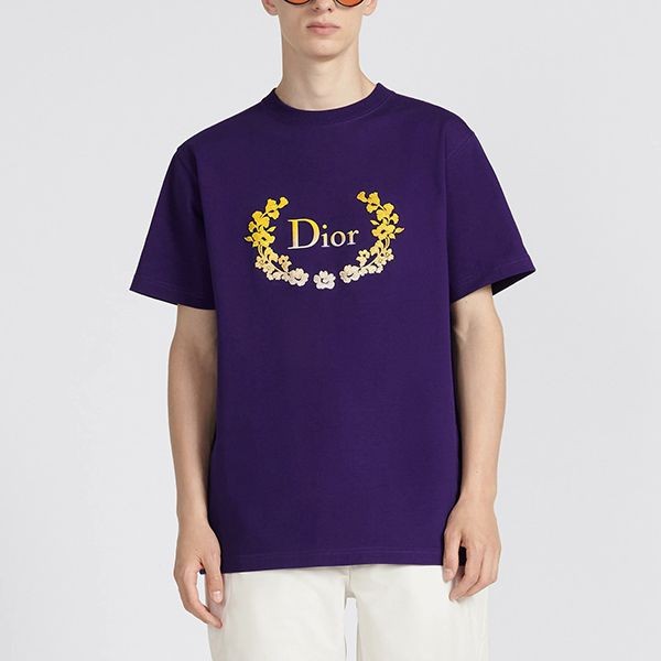 先取り！ディオール リラックス フィット コットンジャージー Tシャツ 偽物 3色 313J696A0554_C479.