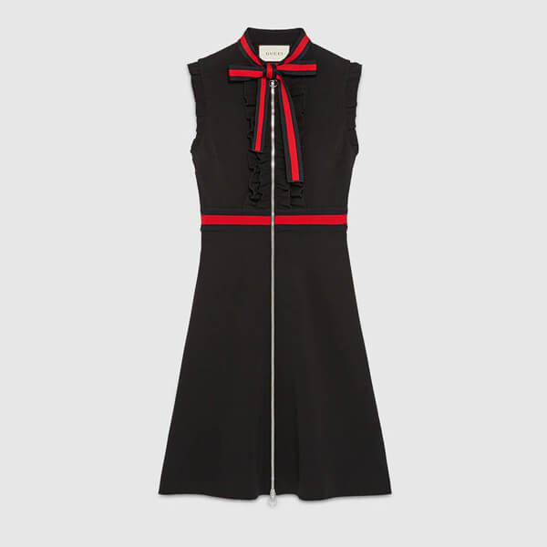 [2017AW] グッチスーパーコピー グッチ Jersey dress with web trim ジャージー ドレス 434249 X5C77 1301