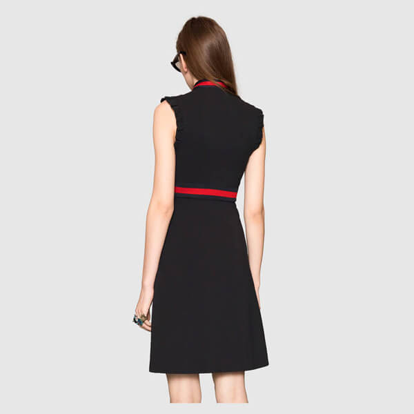 [2017AW] グッチスーパーコピー グッチ Jersey dress with web trim ジャージー ドレス 434249 X5C77 1301