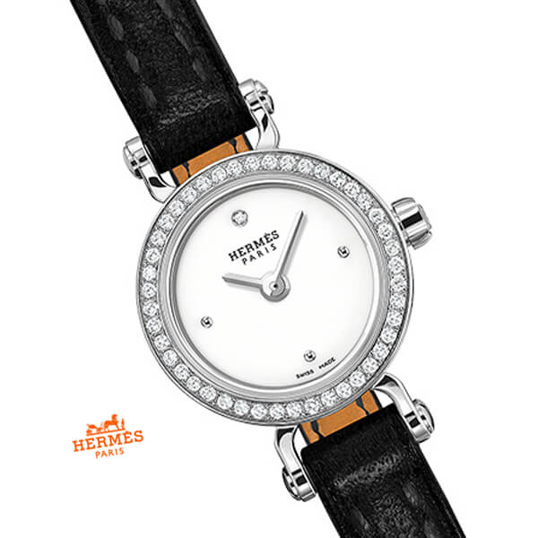 2018新作限定 エルメススーパーコピー Faubourg フォーブル K18ケース ダイヤベゼル腕時計 WG W040556WW00