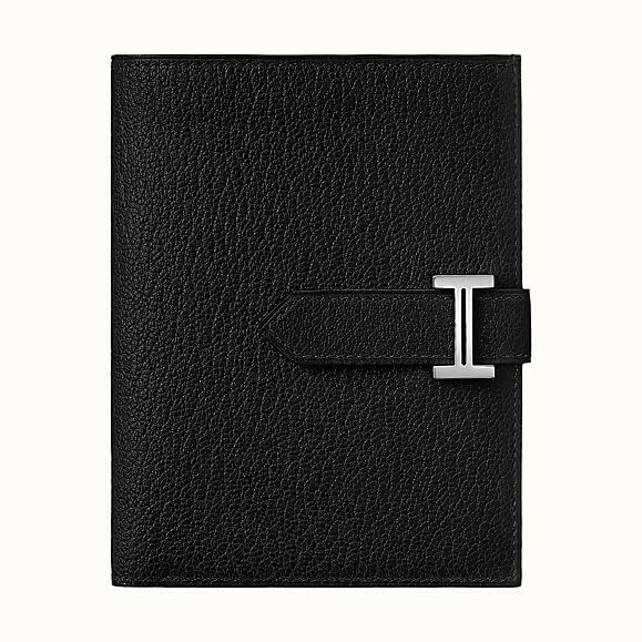 【人気商品】◆エルメス◆ブラックカラー偽物 Bearn compact wallet