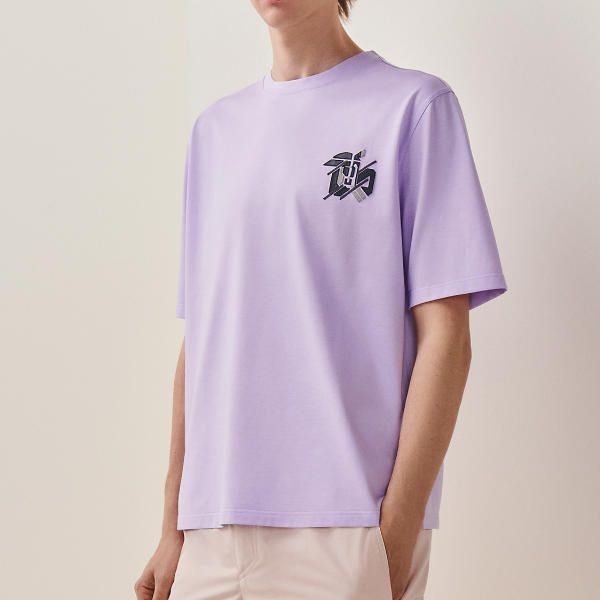 エルメス スーパーコピー カットソー ミニレザーパッチ Tシャツ 5色 H357925HA90LA