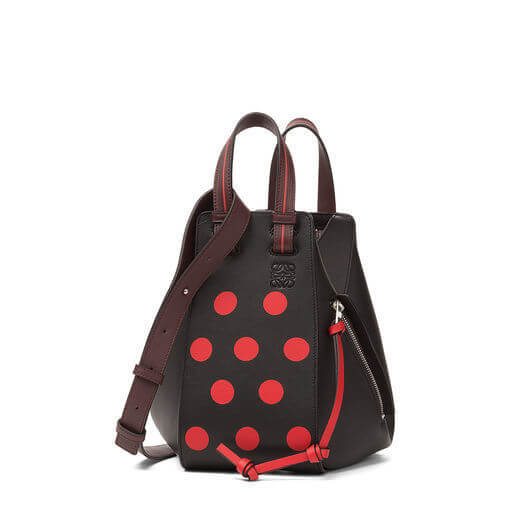 ロエベ Hammock Circles Small Bag Black/Red/Oxbloodショルダーバッグ ポシェット