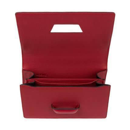 ロエベ BARCELONA rouge ルージュ 洗練されたデザインが人気のバルセロナ スモール 3wayバッグ
