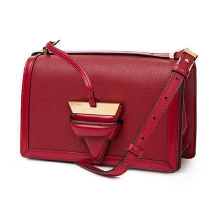 ロエベ BARCELONA rouge ルージュ 洗練されたデザインが人気のバルセロナ スモール 3wayバッグ