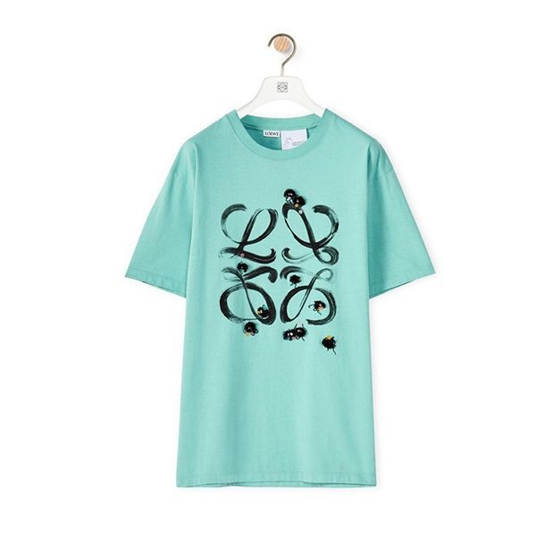 新作■ロエベ×千と千尋■ススワタリ アナグラム Tシャツ 3色 パロディ