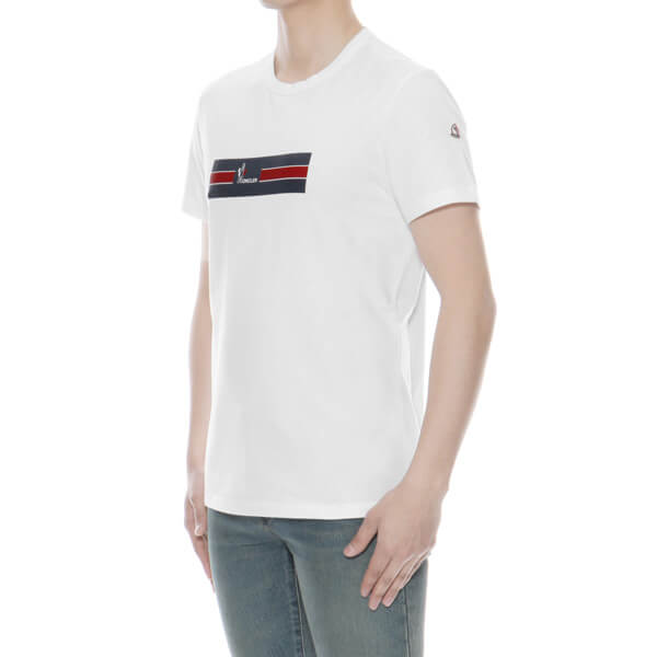 モンクレール MONCLER Tシャツ メンズ 8037150 8390T 001 半袖Tシャツ WHITE ホワイト