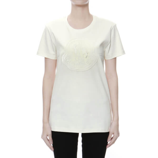 モンクレール MONCLER Tシャツ レディース 8059200 8391N 035 半袖Tシャツ WHITE ホワイト