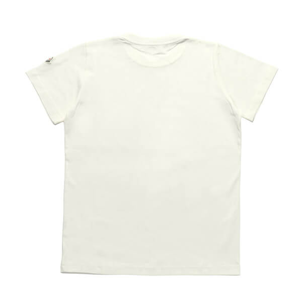 モンクレール Tシャツ コピー キッズ ボーイズ 8023750 83907 034 半袖Tシャツ WHITE ホワイト