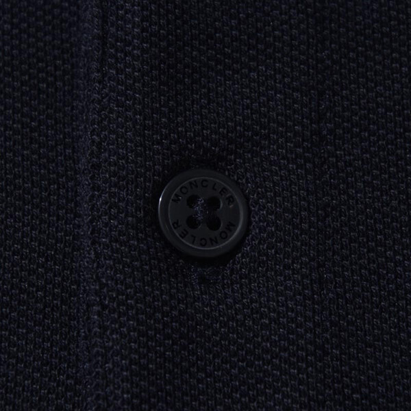 新作【モンクレールスーパーコピー MONCLER】ロゴ コットン ポロシャツ BLACK