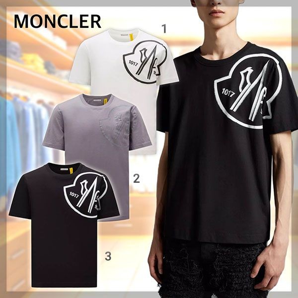 モンクレール 6 Moncler 1017 Alyx 9SM ロゴプリントTシャツ 偽物 3色 H209Y8C00001M2780001?