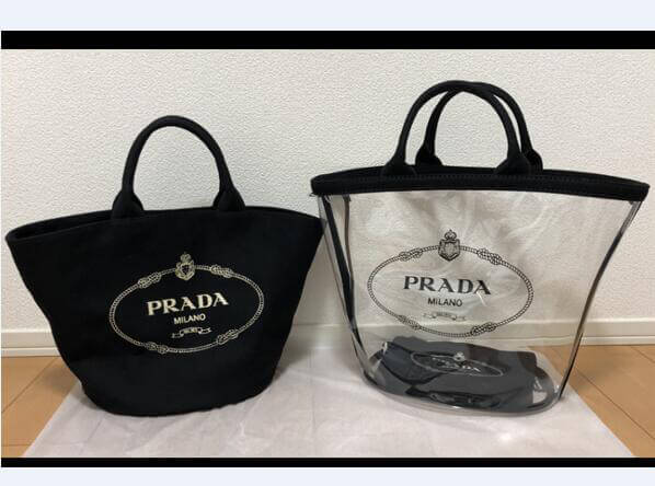 PRADA プラダ PVC ショッピング トートバッグ 1BG1652BY5F0002